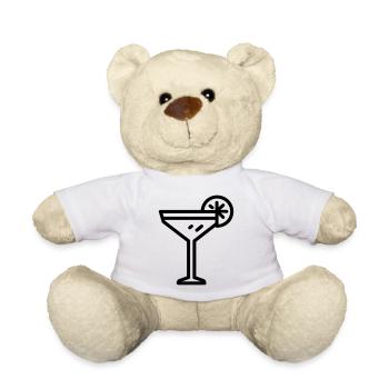cocktail - Teddy Bear - white - Front