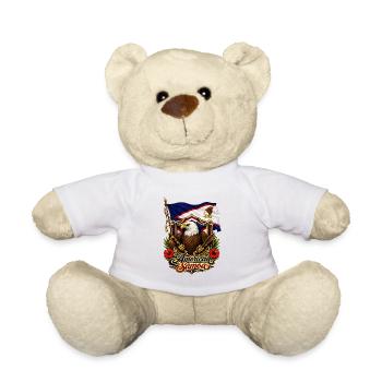 Eagle Flag of American Samoa - Teddy Bear - white - Front