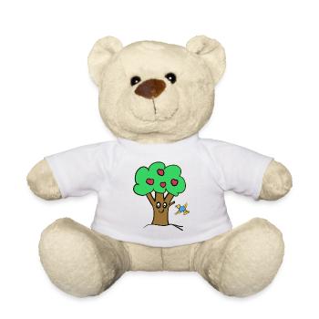 Apfelbaum Baum Natur  Vogel - Teddy - Weiß - Vorne