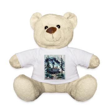 Explore the Unknown Forest Camper - Teddy Bear - white - Front
