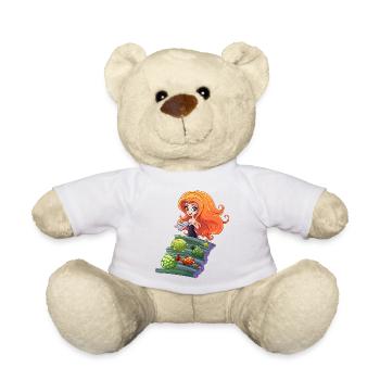 Mermaid at the Logfisch stage - Teddy Bear - white - Front