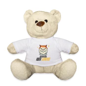 Zuckersüß aber genervt Katze lustig - Teddy - Weiß - Vorne