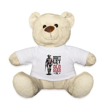 Lass den alten Mann nicht in der alten amerikanischen Flagge - Teddy - Weiß - Vorne