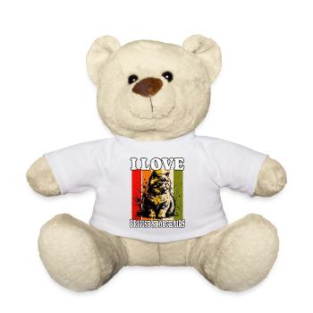 J’adore les cheveux courts britanniques - Nounours - blanc - Devant