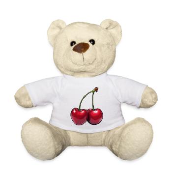 Cerises - Nounours - blanc - Devant
