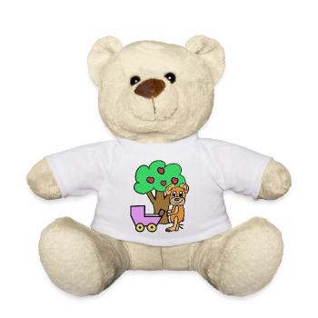 Maman en peluche Bébé Bébé Ours - Nounours - blanc - Devant