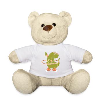 Hula Hup Hiller Hullern Huller Hoop Dino T Rex - Teddy - Weiß - Vorne