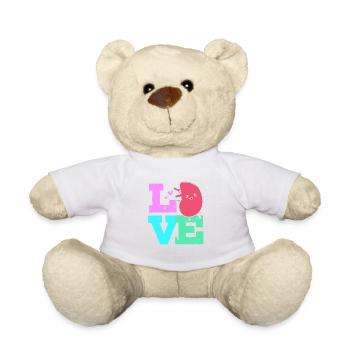 Nierenspender Spender Niere - Teddy - Weiß - Vorne