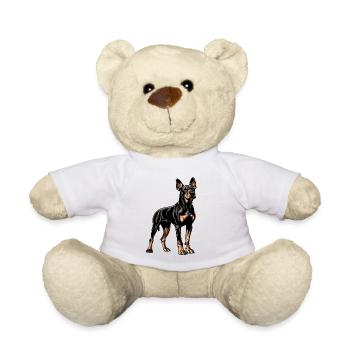 Doberman - Nounours - blanc - Devant