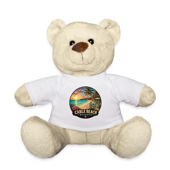 Cable Beach Vacation Nassau Caribbean Cruise - Teddy Bear - white - Front