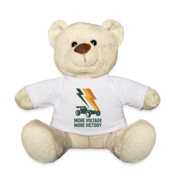 Mehr Volt mehr Sieg | RC Auto Elektro - Teddy - Weiß - Vorne