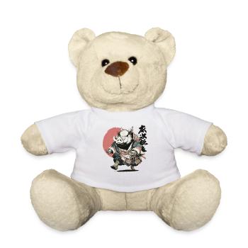 Eber-Samurai in Ukiyo-Rüstung - Teddy - Weiß - Vorne