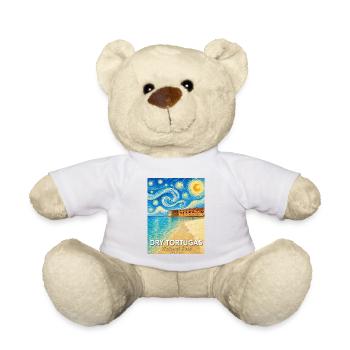 Dry Tortugas Coastal Art Florida - Teddy Bear - white - Front