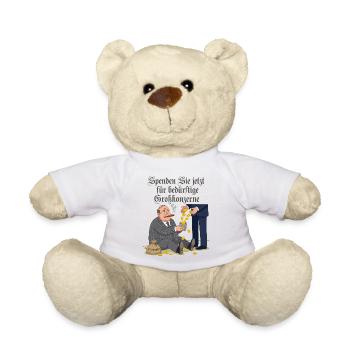 Spenden Für Bedürftige Großkonzerne - Teddy - Weiß - Vorne