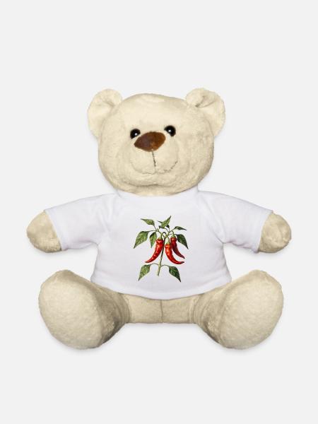 Botanische rote Paprika - Teddy - Weiß