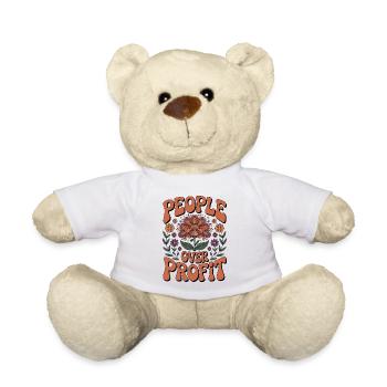 Les personnes anticapitalistes avant le profit - Nounours - blanc - Devant