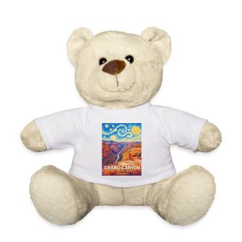 Affiche du parc national du Grand Canyon : Arizona - Nounours - blanc - Devant