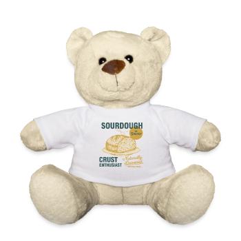 Sourdough Crust Enthusiast Bread Baking Baker - Teddy Bear - white - Front