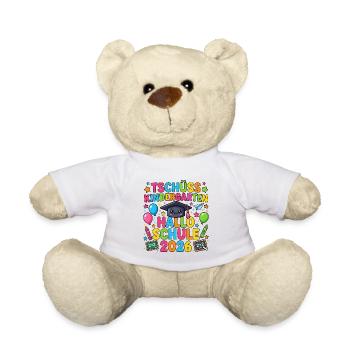 Tschüss Kindergarten Hallo Schule 2026 Einschulung - Teddy - Weiß - Vorne