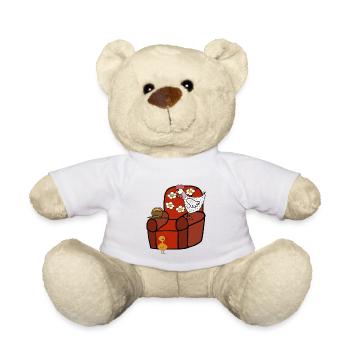 Lustige Hühner Feierabend Huhn  - Teddy - Weiß - Vorne