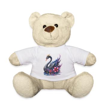 Fantasie-Blumenschwan - Teddy - Weiß - Vorne