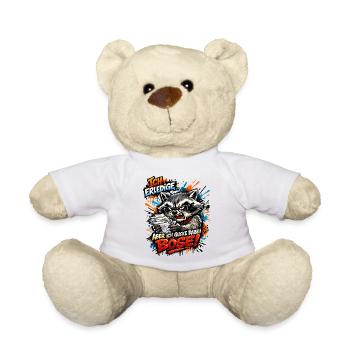 Ich mach das aber ich gucke dabei böse - Teddy - Weiß - Vorne