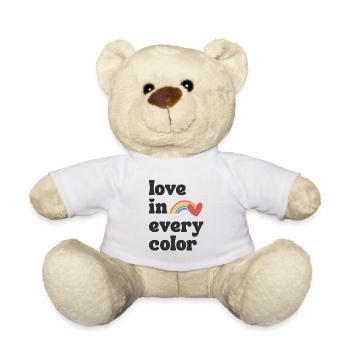 Love in every Color Pride - Teddy - Weiß - Vorne