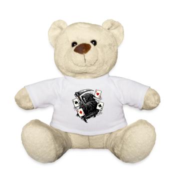 Motif de la Sombre Fantasy Joueur de Poker Faucheur - Nounours - blanc - Devant