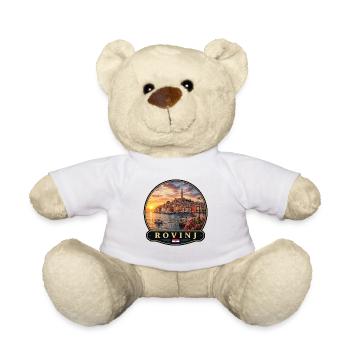 Rovinj Kroatien Küstenstadt Altstadt Urlaub Erinne - Teddy - Weiß - Vorne