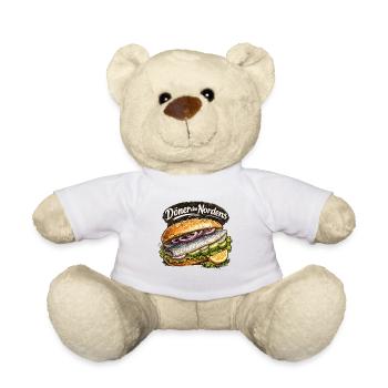  Döner Des Nordens Lustiger Fischbrötchen Spruch - Teddy - Weiß - Vorne