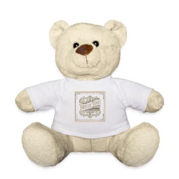 British Tears, fondé en 1773, Boston Tea Party - Nounours - blanc - Devant