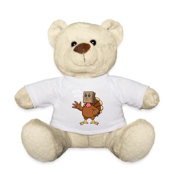 Meow Meow Turkey Cat Thanksgiving Graphic - Teddy - Weiß - Vorne