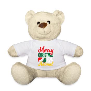 Festliches Filmzitat-Parodie-Tee - Teddy - Weiß - Vorne