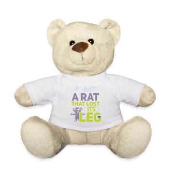 Rat, house rat, rat owner, rat lover - Teddy Bear - white - Front