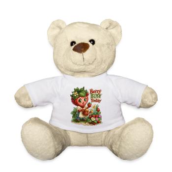 Berry Busy Strawberry Gardener - Teddy Bear - white - Front