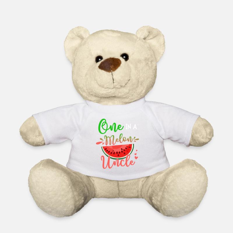One in a Melon Uncle - Teddy Bear - white