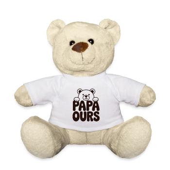 Papa Bear süßer Vatertag - Teddy - Weiß - Vorne