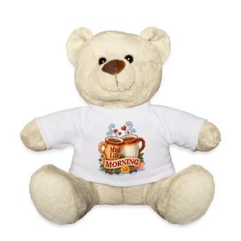 Mug Life Morgenkaffee Tassen Toast - Teddy - Weiß - Vorne