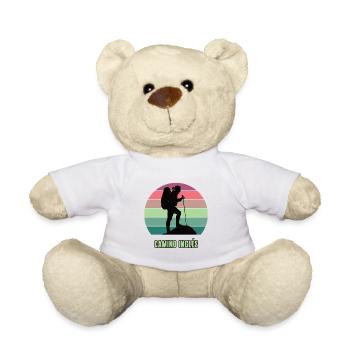 Camino Inglés Pilgern Pilgerreise Wander Jakobsweg - Teddy - Weiß - Vorne