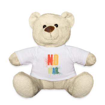 PAS DE GUERRE – Déclaration pour la paix contre la guerre - Nounours - blanc - Devant