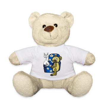 Teddy Teddy Bear Chat, Chats, Enfants Enfants - Nounours - blanc - Devant
