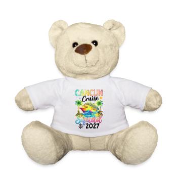 Équipe de croisière de Cancún 2027 - Nounours - blanc - Devant