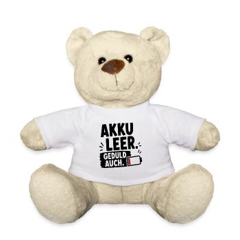 Akku leer - Teddy - Weiß - Vorne