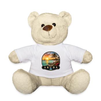 Aruba Eagle Beach Divi Divi Baum Karibik Tropisch  - Teddy - Weiß - Vorne