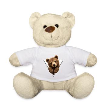 Ourson en triangle - Nounours - blanc - Devant