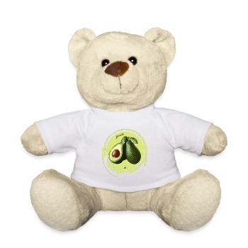 Illustration d’avocat dans un cercle - Nounours - blanc - Devant