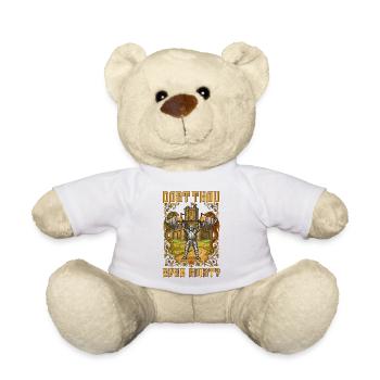 Ren Faire Medieval Dost Thou Even Hoist - Teddy Bear - white - Front