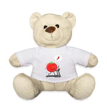 Tomate auf Laufband - Teddy - Weiß - Vorne