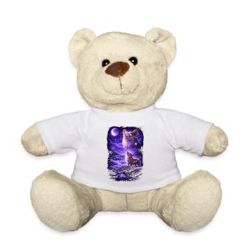 Dog Mom Dog Dad - Teddy Bear - white - Front