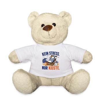 Möwe Kein Stress Nur Küste Shirt - Teddy - Weiß - Vorne